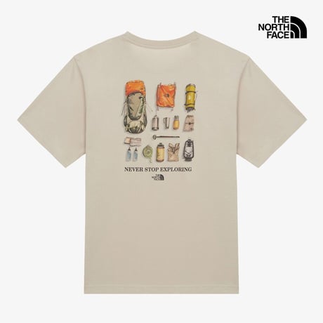 M'S CAMP VIBE S/S R/TEE WHITE SAND NT7UR07C