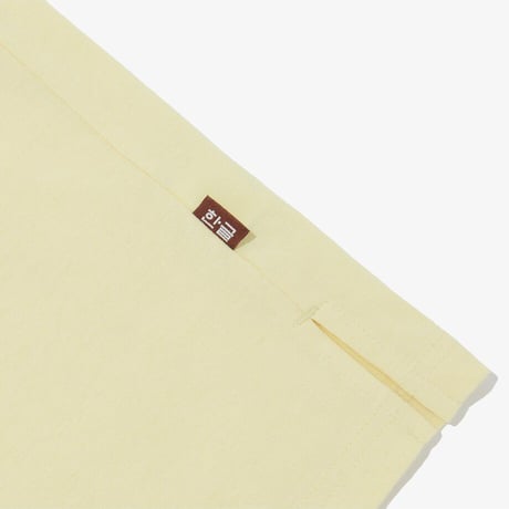 W'S TNF HANGEUL S/S R/TEE LIGHT YELLOW NT7UR42C