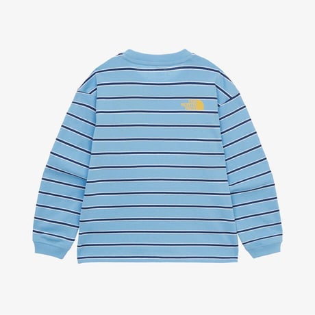 K'S GLEN STRIPE L/S R/TEE SKY BLUE NT7TR04T