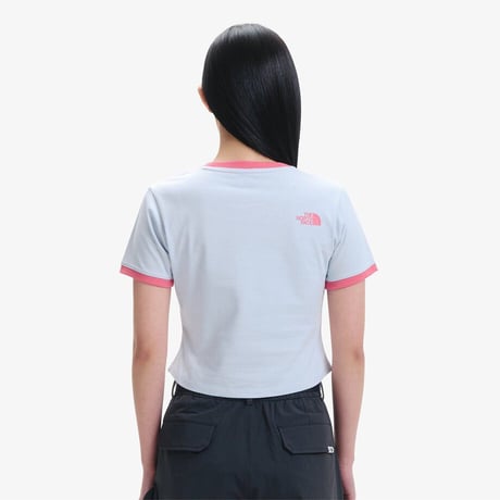 W'S HALF DOME S/S R/TEE LIGHT BLUE NT7UR32M