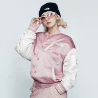 PLAYER VARSITY JACKET PALE PINK NJ3NQ60L