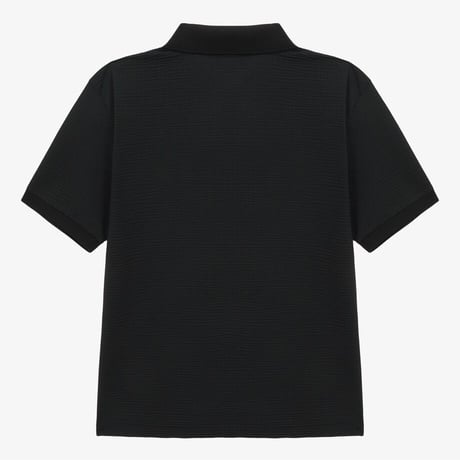 M'S WAFFLE S/S POLO BLACK NT7PS13A