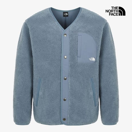 TEDDY FLEECE CARDIGAN GRAYISH BLUE NJ4FR57C