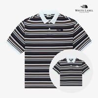 STRIPE S/S POLO NAVY NT7PR03J