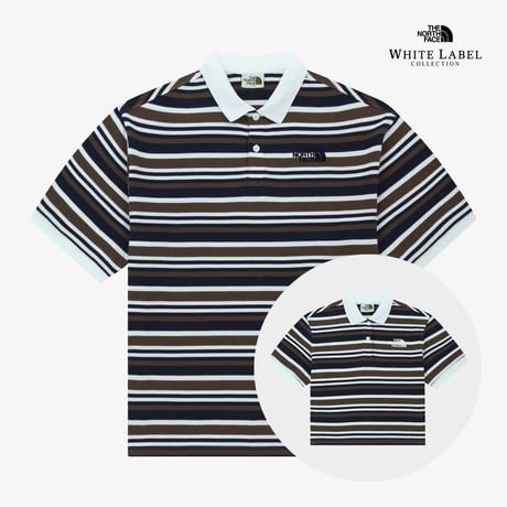 STRIPE S/S POLO NAVY NT7PR03J