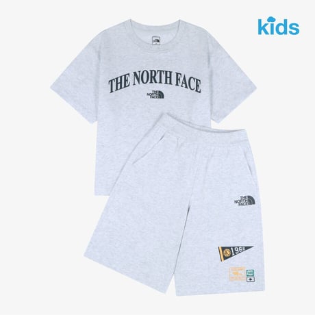 K'S CAMPFLAG CREW SET HEATHER GRAY NT7US16S