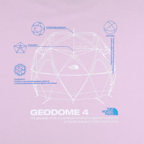 GEODOME L/S R/TEE PALE PINK NT7TS01M