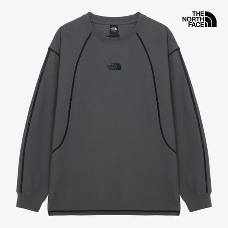 M'S SERRA L/S R/TEE GRAY NT7TR53B