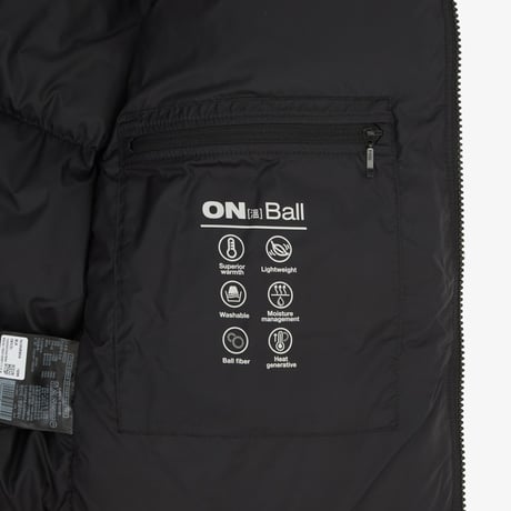 W'S NUPTSE ON BALL JACKET BLACK NJ3NR80A