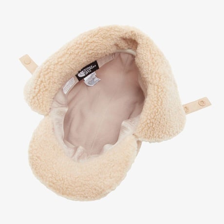 FLUFFY EARMUFF CAMP CAP BEIGE NE3CS57B