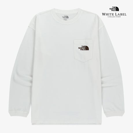 POCKET L/S R/TEE OFF WHITE NT7TR50K