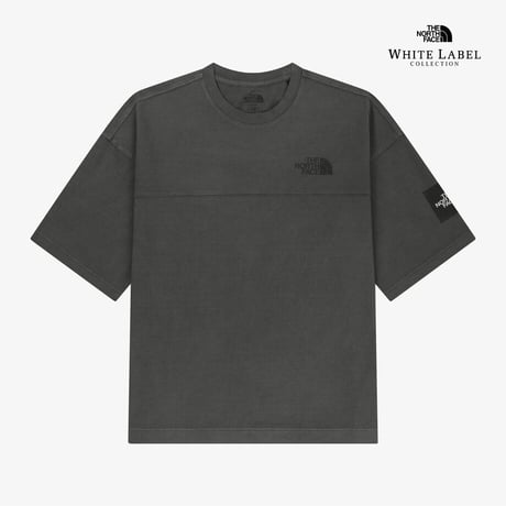 STITCH DYEING S/S R/TEE CHARCOAL GREY NT7US06J