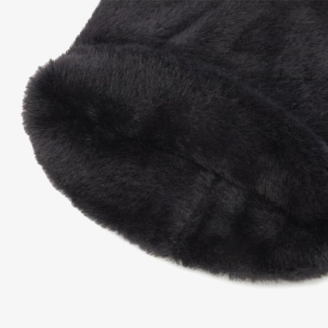 K'S MELLY FUR BEANIE BLACK NE3BR55R