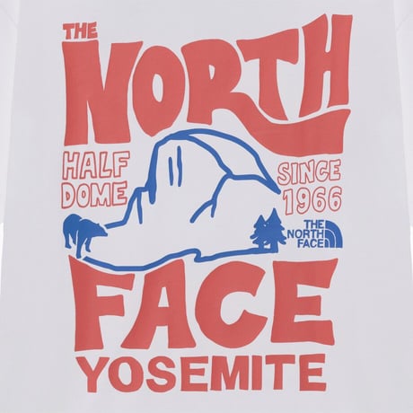 HALF DOME S/S R/TEE WHITE NT7UR07K