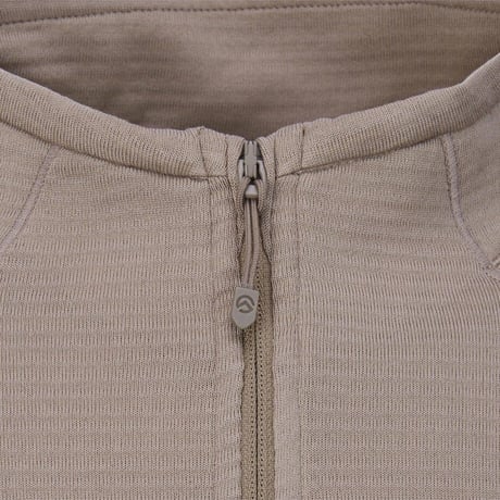【SUMMIT SERIES】M'S SUMMIT HAYES L/S ZIP TEE DARK BEIGE NT7LS98B