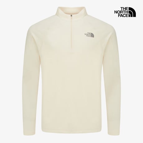 M'S ASCEND L/S ZIP TEE CREAM BEIGE NT7LR01B