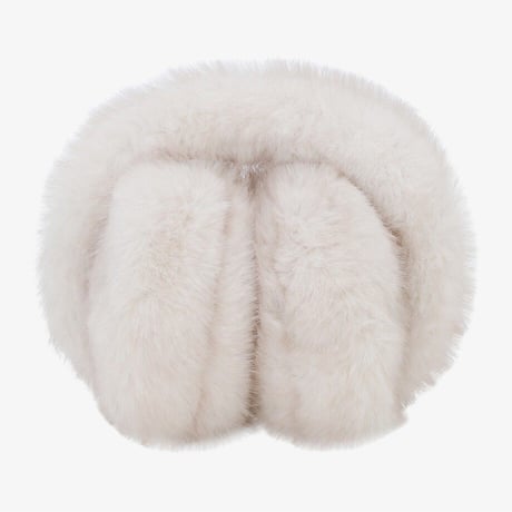 W'S FUR EARMUFF IVORY NA5IS54K