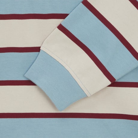 M'S EASYON STRIPE POLO TEE LIGHT BLUE NT7TR57B