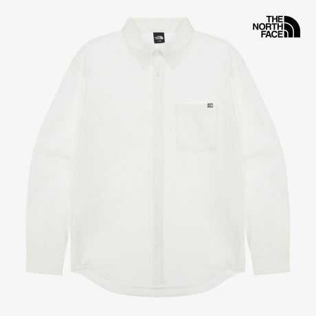 M'S PUMICE L/S SHIRTS WHITE NH8LR03B