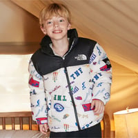 K'S PRINT NUPTSE JACKET (RDS) WHITE NJ1DR65T