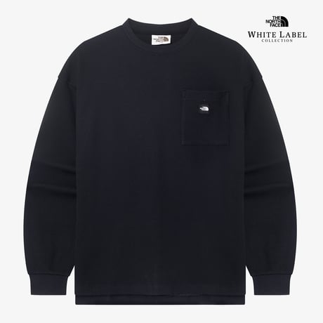 WAFFLE L/S R/TEE BLACK NT7TR02J