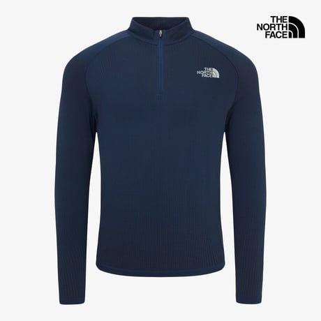 M'S AIRWEAVE L/S ZIP TEE NAVY NT7LR04B