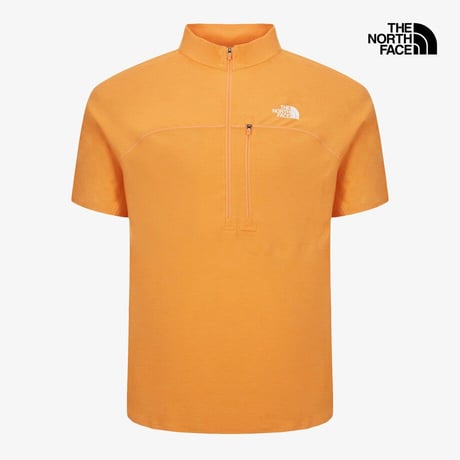 【SUMMIT SERIES】EIGER S/S ZIP TEE FLAME ORANGE NT7KS01C