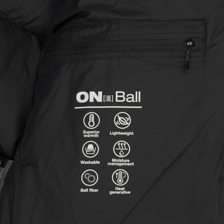 W'S NUPTSE ON BALL JACKET REAL BLACK NJ3NR80E