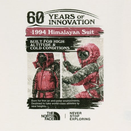 K'S TNF 60TH ANNIVERSARY S/S TEE RED NT7US51S