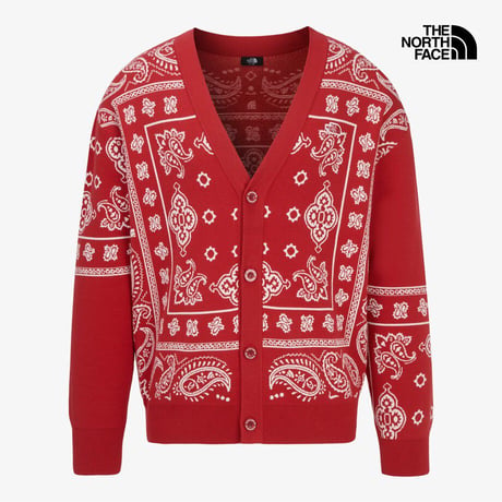 M'S PAISLEY CARDIGAN RED NJ5SR55B