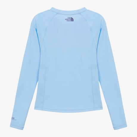 W'S ESSENTIAL L/S RASHGUARD PASTEL BLUE NT7TS31B