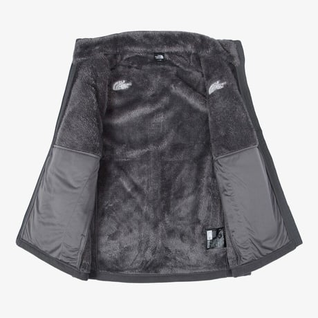 M'S FURRY FLEECE JACKET CHARCOAL NJ4FS52B