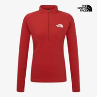 W'S ORTLER L/S ZIP TEE RED NT7LR88B