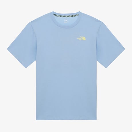 M'S EVERGREEN S/S R/TEE 2 ICE BLUE NT7UR52C