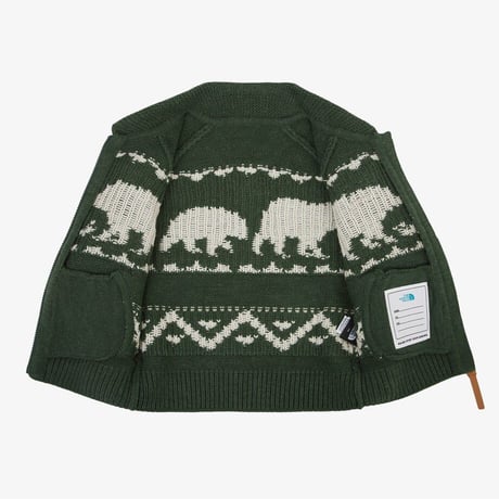 K'S COWICHAN CARDIGAN JUNGLE GREEN NJ5SR52U