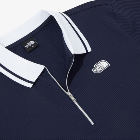 M'S ICE FIELD S/S ZIP UP POLO NAVY NT7PQ07A