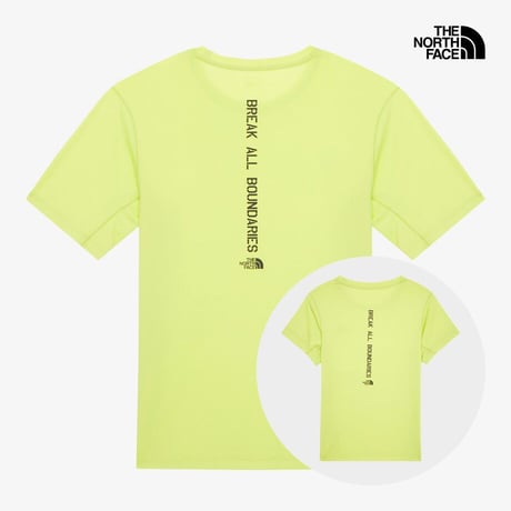 TNF RUN S/S R/TEE LIME NT7UR19C