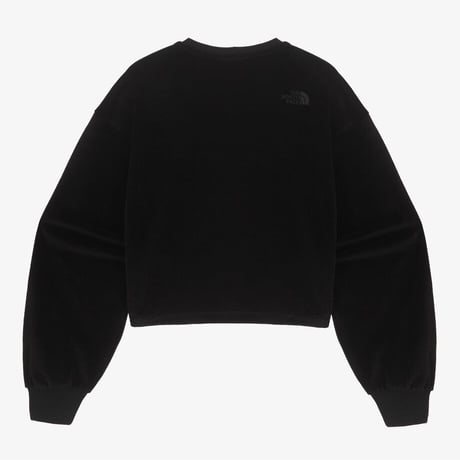 W'S VELOUR SWEATSHIRTS BLACK NM5MQ80J