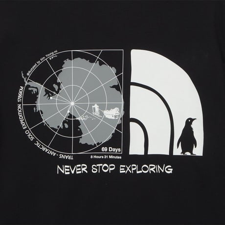 M’S 69DAYS EXPEDITION S/S R/ TEE 1 BLACK NT7US62A