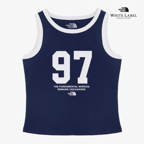 W'S RINGER SLEEVELESS NAVY NT7VR31L