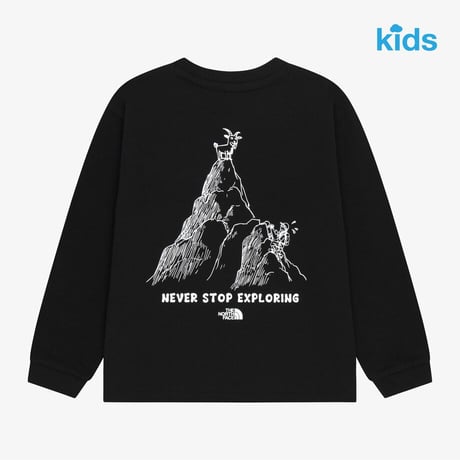K'S DAYCLIMB L/S R/TEE BLACK NT7TS53T