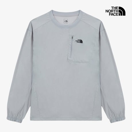 M'S WINDEN L/S R/TEE STONE GRAY NT7TS09B