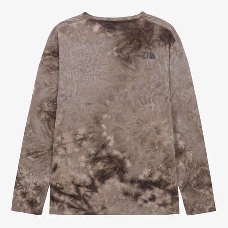 M'S FLOW-DYE L/S R/TEE DARK BEIGE NT7TS56B