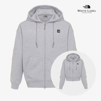 ESSENTIAL HOOD ZIP UP MELANGE GREY NJ5JR02K