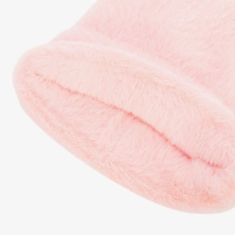 K'S MELLY FUR BEANIE LIGHT PINK NE3BR55S