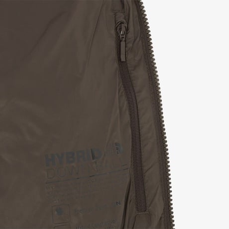 W'S SPORTS HYBRID DOWN JACKET BROWN NJ1DR82C