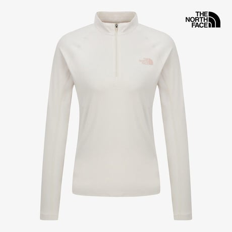 W'S RISCO L/S ZIP TEE CREAM NT7LR84C