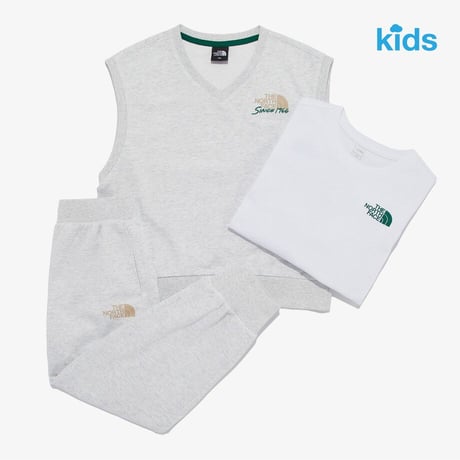 K'S COZY CAMP 3PCS SET HEATHER GRAY NM5MR02S