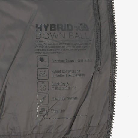 W'S SPORTS HYBRID DOWN JACKET GRAY NJ1DR82B