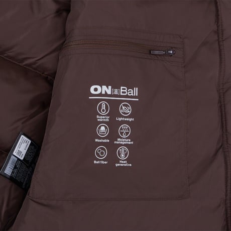 M'S PUFFY ON EX VEST DARK BROWN NV3NS51B